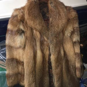 Vintage fox fur coat